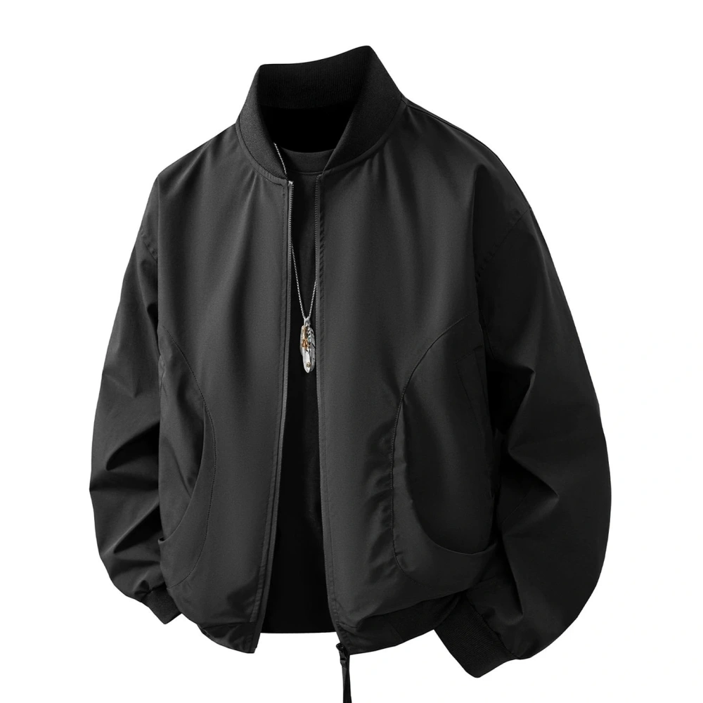 Black men's jacket sweatshirt
