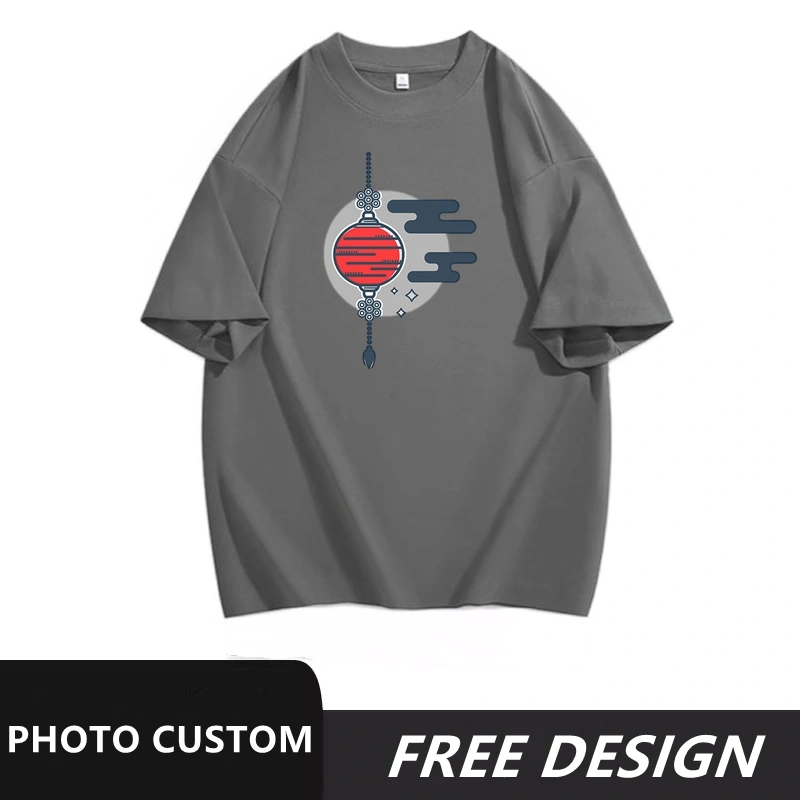 Customized dark gray short sleeved shirt with printable logo pattern, name, and number