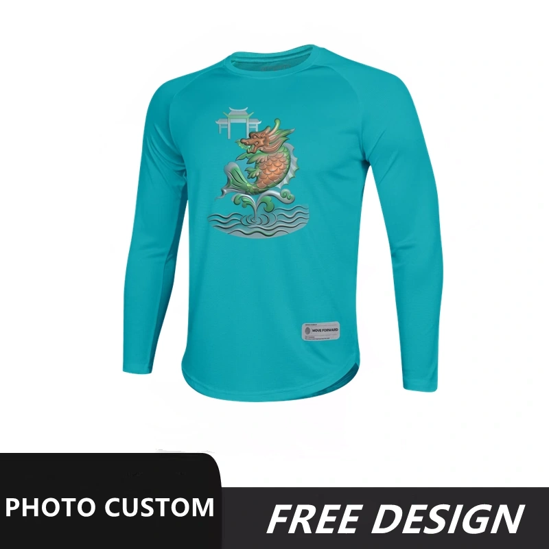 Green short-sleeved T-shirt can be customized with any pattern, LOGO, name and number