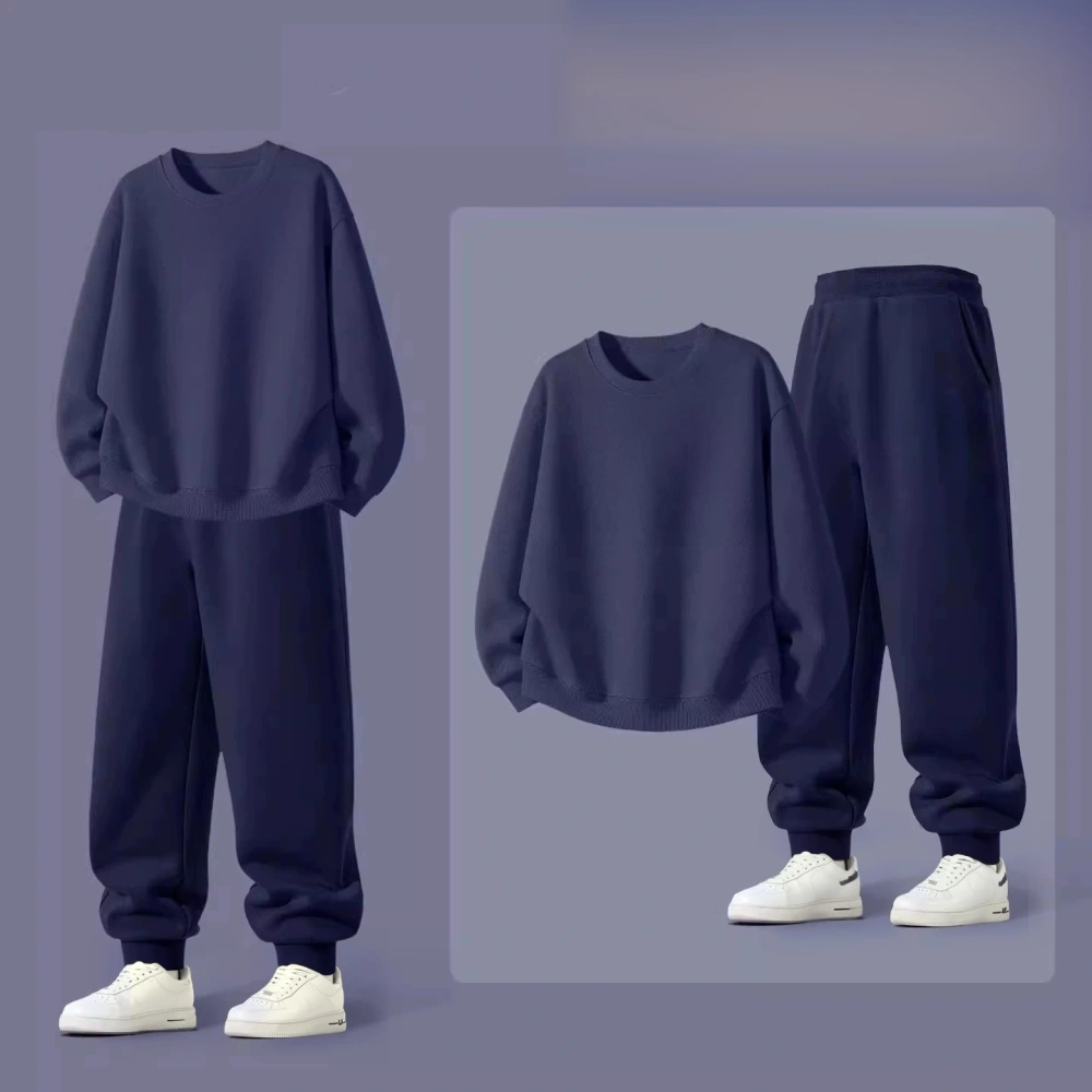 Purple summer children's long sleeved sports suit can be printed with name and number