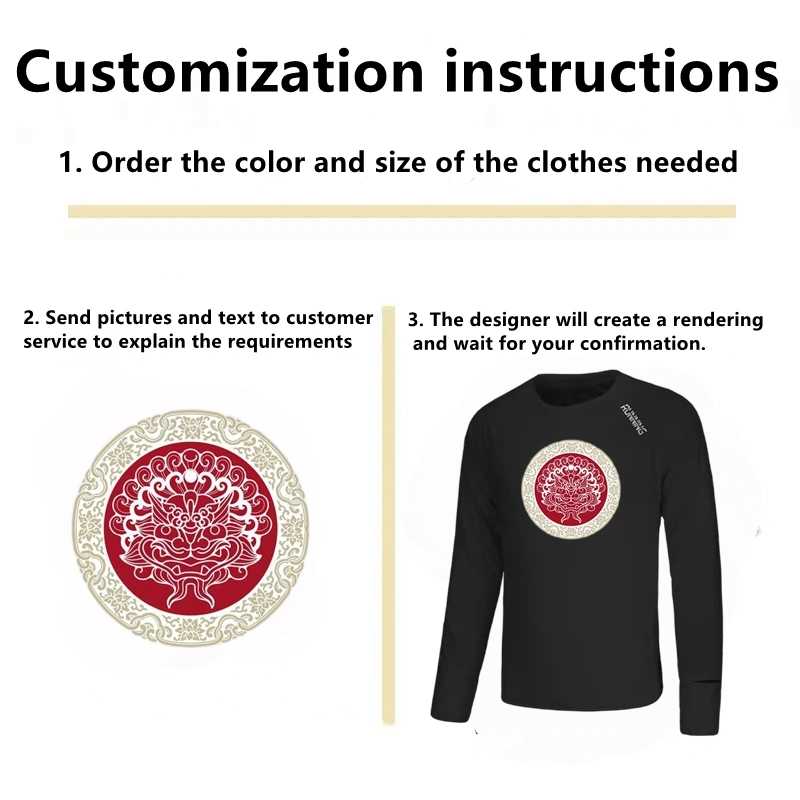 Men's black long sleeved summer can customize patterns, logos, names, and numbers