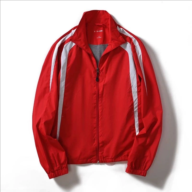 Red men's jacket windbreaker
