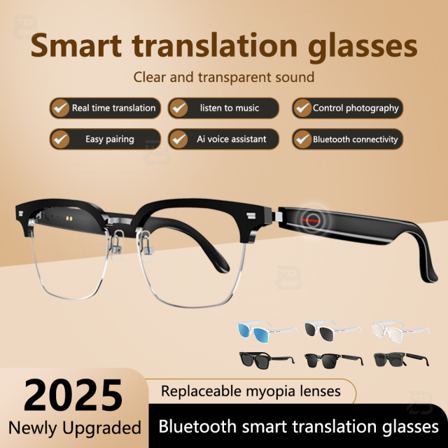 AMZ New VONN E13 Pro Multifunctional Smart Glasses with AI BT Glasses with 144 Language Translation Glasses