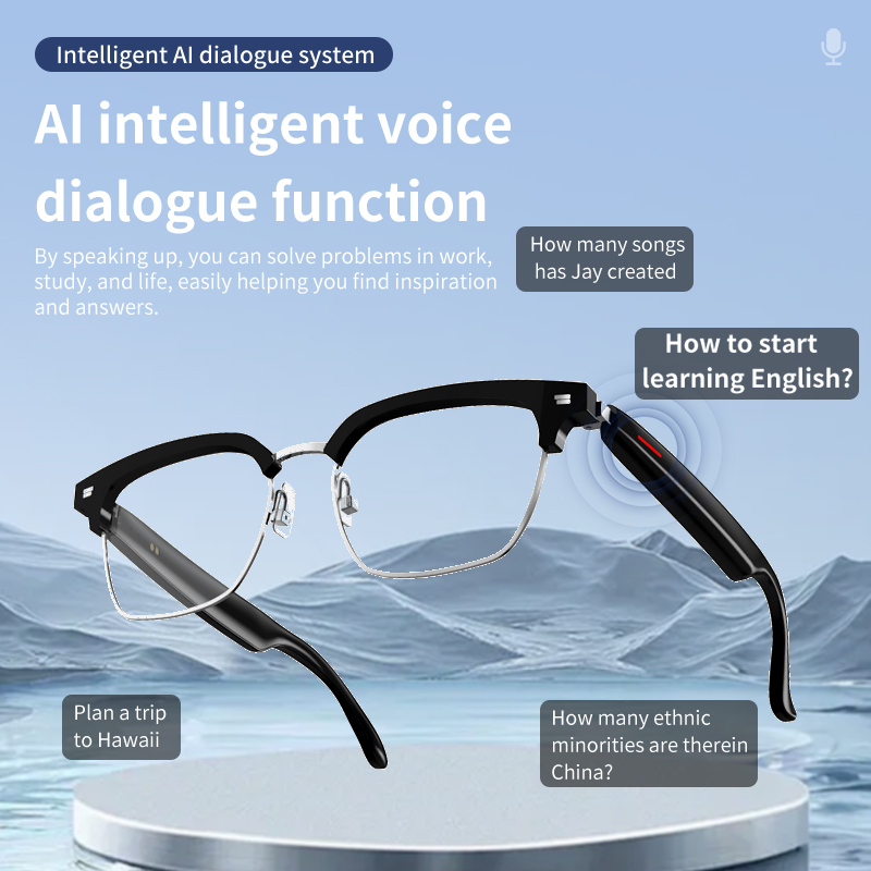 AMZ New VONN E13 Pro Multifunctional Smart Glasses with AI BT Glasses with 144 Language Translation Glasses