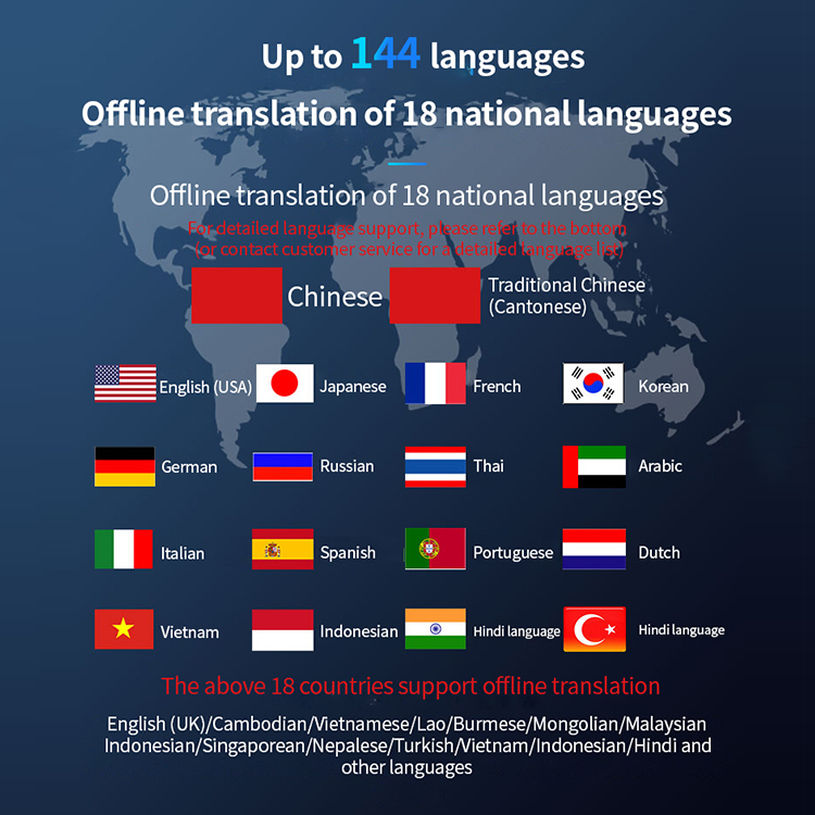 Translation machine D8 AI Language Translator Device good Quality