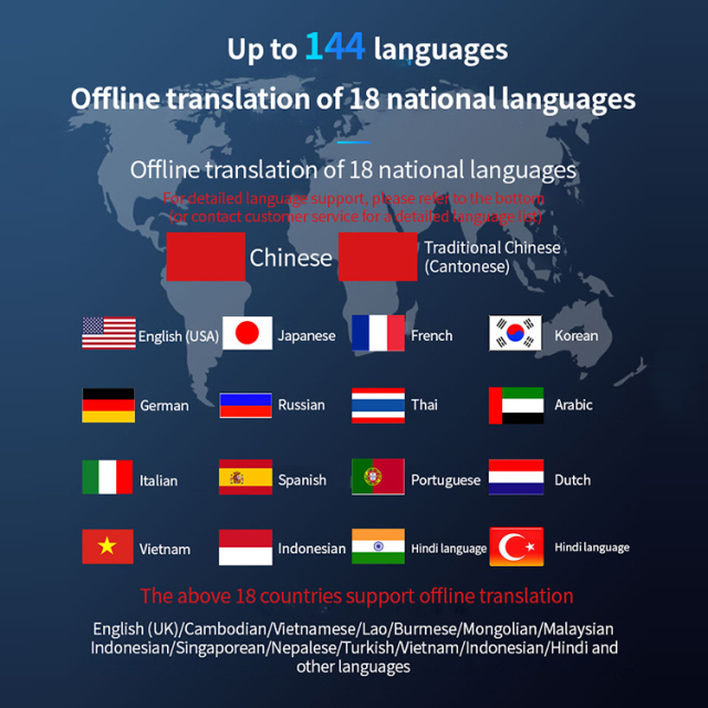 Translation machine D8 AI Language Translator Device good Quality