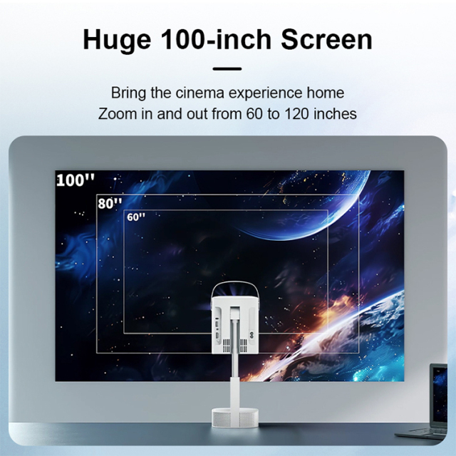 Projector TS-9 pro Support cracked version 4K  LCD Home Smart Portable Outdoor