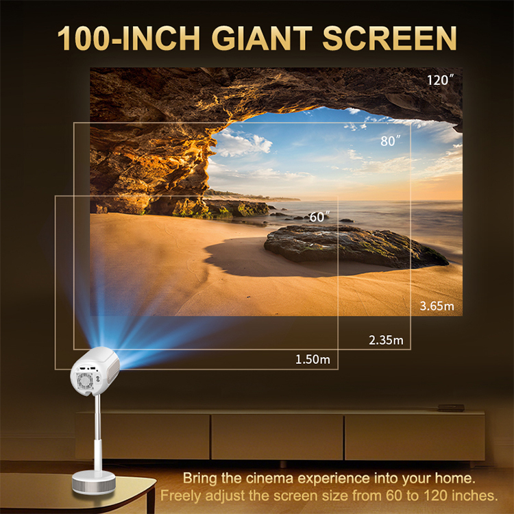 Projector TS-16  4K LCD Home Smart Portable Outdoor