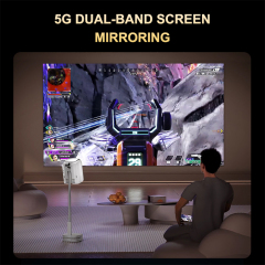 Projector TS-8 pro Support cracked version 4K LCD Home Smart Portable Outdoor