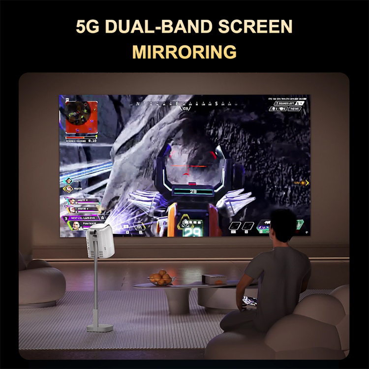 Projector TS-8 Support cracked version 4K LCD Home Smart Portable Outdoor