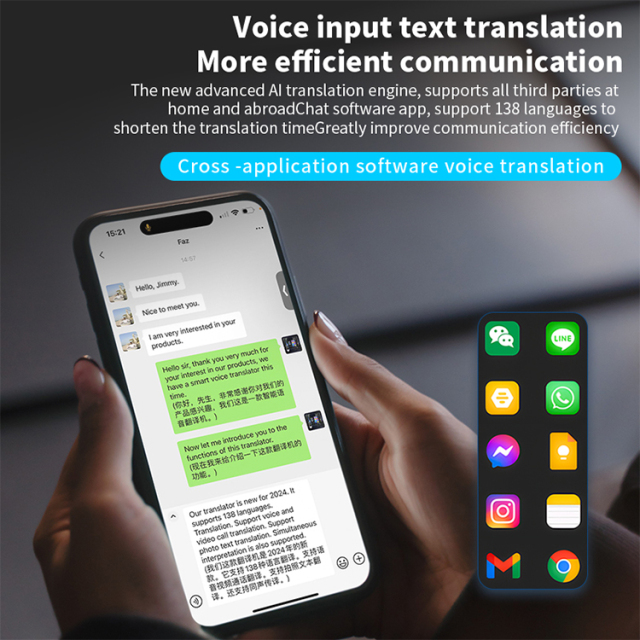 Translation machine X9 Portable Intelligent Magn Etic Language Translation Device Instantly Translates Speech in 138 Languages Online