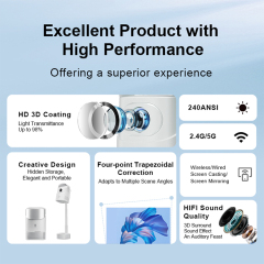 Projector TS-9 pro Support cracked version 4K  LCD Home Smart Portable Outdoor