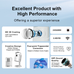 Projector TS-9 Support cracked version 4K  LCD Home Smart Portable Outdoor