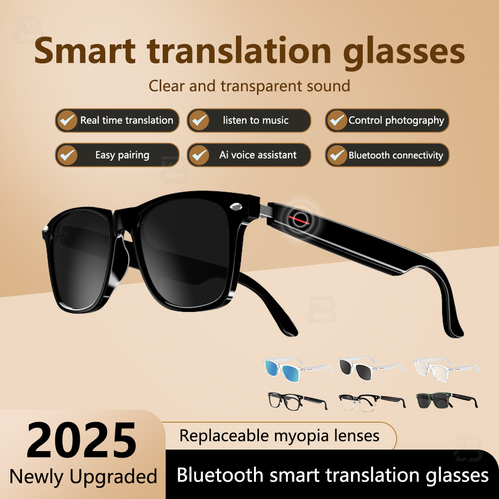 Fashion Luxury Custom AR Smart Ai Translation Eye Glass Optical Eyewear Anti Blue Light Blocking Sun AR AI Smart Glasses