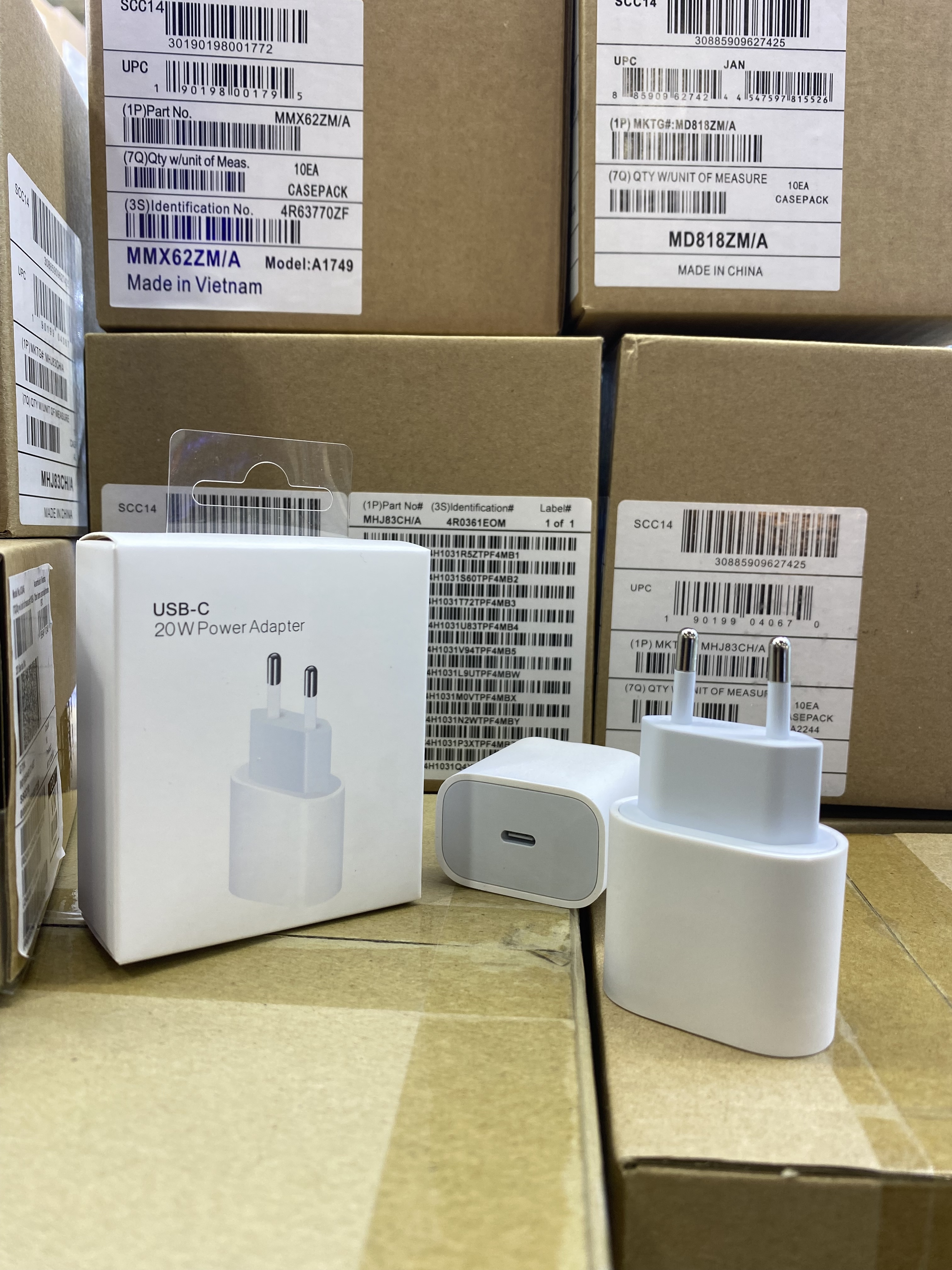 20W EU Charger and cable 10 in 1 set