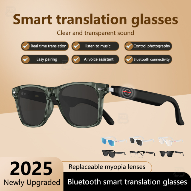 Hot New AI Translation High Tech Bluetooth Glasses Directional Audio Smart Bluetooth Sunglasses Smart Eyewear