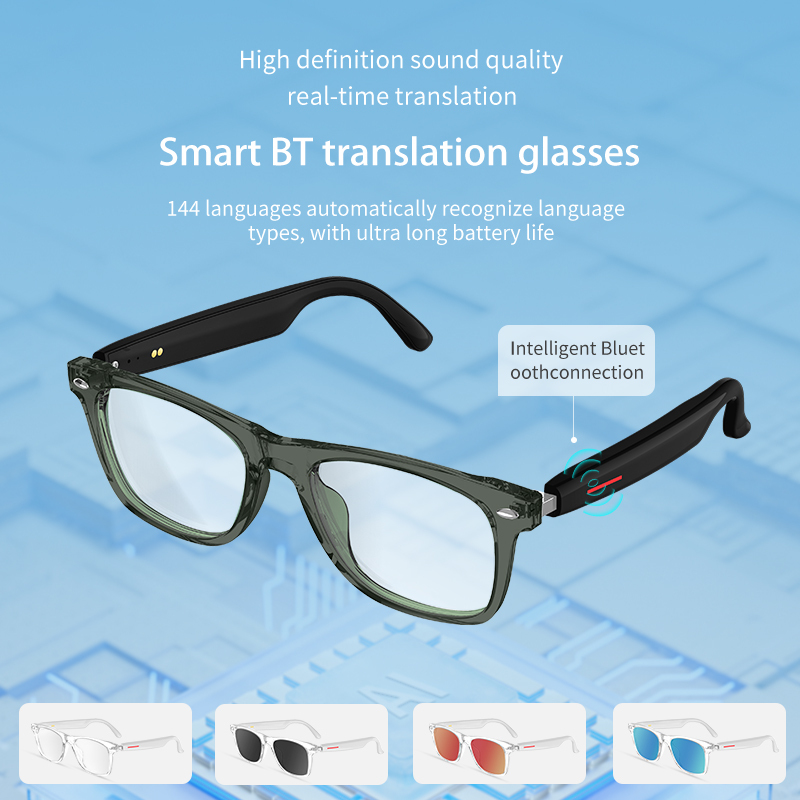 Hot New AI Translation High Tech Bluetooth Glasses Directional Audio Smart Bluetooth Sunglasses Smart Eyewear