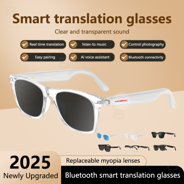 E13 AI Translate Smart Sunglasses Wireless BT Sunglasses Outdoor Smart Sport Hands-Free Call Music AI Smart Glasses