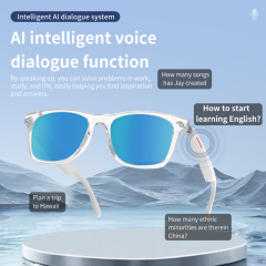 AI Translation Bluetooth Audio Glasses with Clear Sound, IP65 Waterproof & Long-lasting Battery for Daily Use Travel