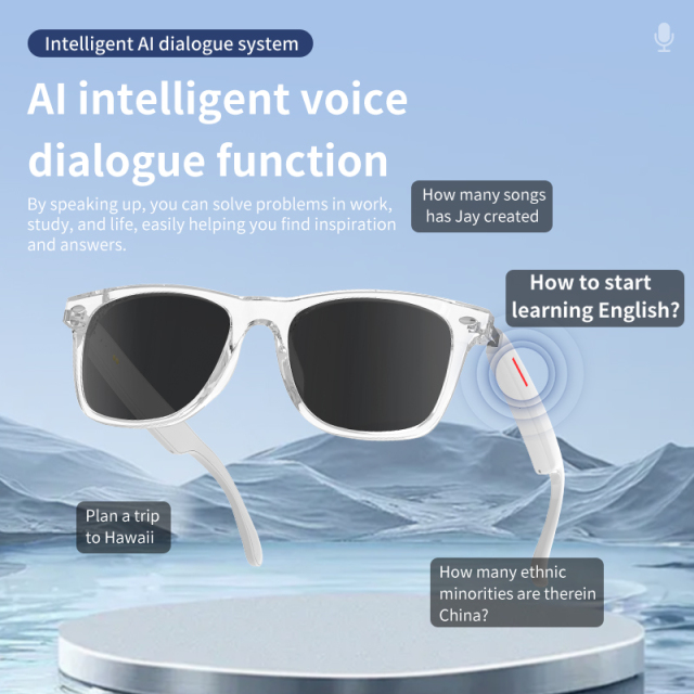 Fashion Luxury Custom AR Smart Ai Translation Eye Glass Optical Eyewear Anti Blue Light Blocking Sun AR AI Smart Glasses