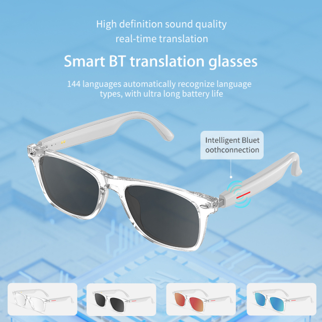 Fashion Luxury Custom AR Smart Ai Translation Eye Glass Optical Eyewear Anti Blue Light Blocking Sun AR AI Smart Glasses
