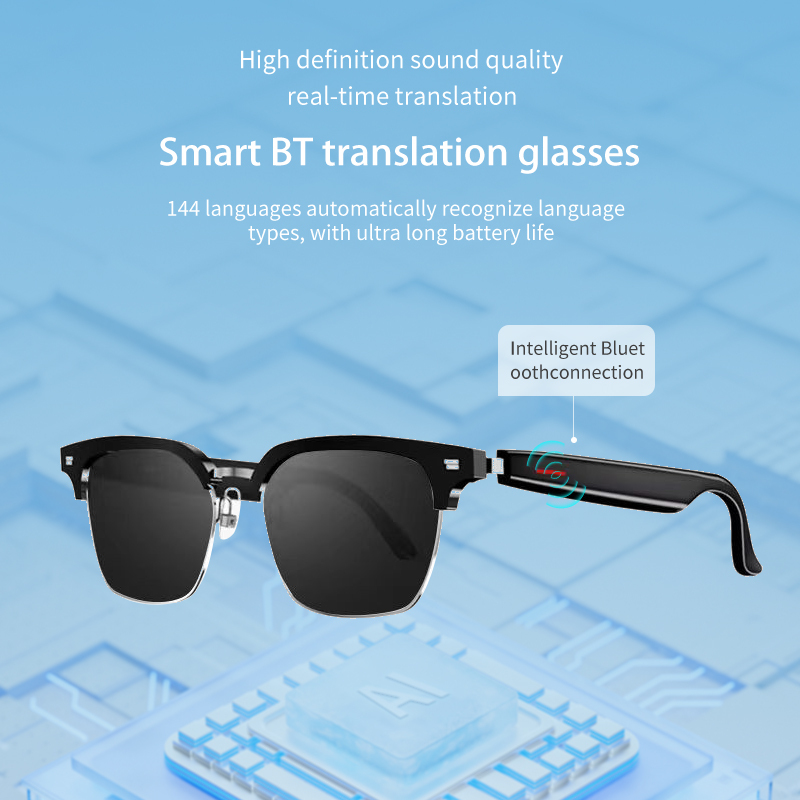 AMZ New VONN E13 Pro Multifunctional Smart Glasses with AI BT Glasses with 144 Language Translation Glasses