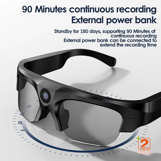 XV-16 Intelligent Black Technology Camera Blue Tooth Glasses with Semi Open Speaker Camera Glasses xv glasses smart