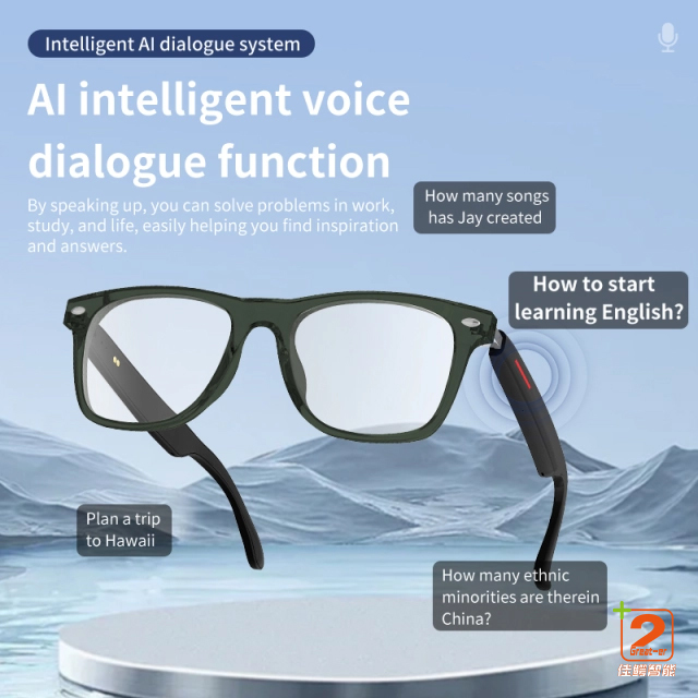 Hot New AI Translation High Tech Bluetooth Glasses Directional Audio Smart Bluetooth Sunglasses Smart Eyewear