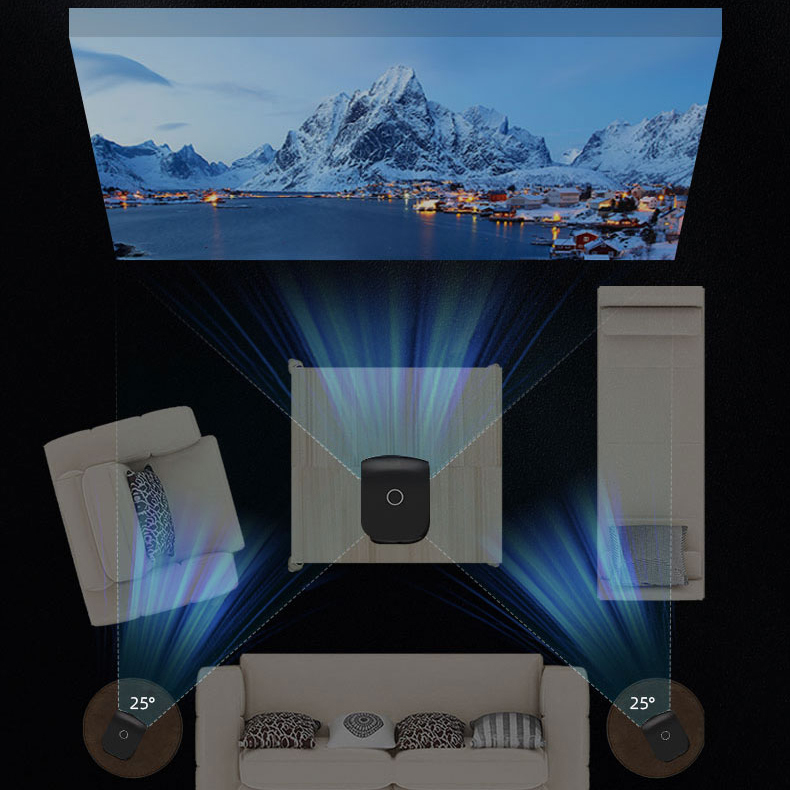 T-1 Projector Support cracked version 4K Home Smart Portable Outdoor