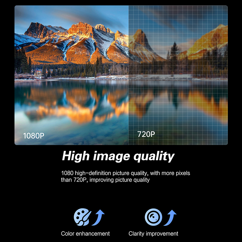 3D DLP Projector Q7 Support cracked version 4K LCD Home Smart Portable Outdoor