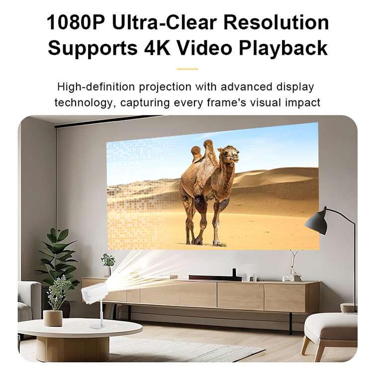 3D DLP Projector Q7 Support cracked version 4K LCD Home Smart Portable Outdoor