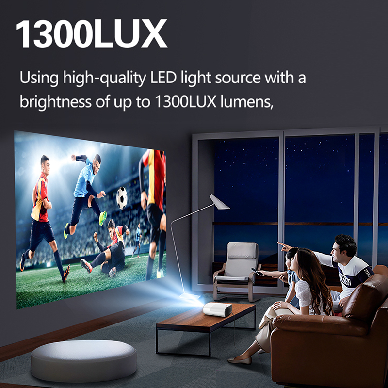 3D DLP Projector Q7 Support cracked version 4K LCD Home Smart Portable Outdoor