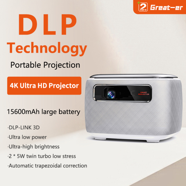 V8 DLP Projector Support cracked version 4K Home Smart Portable Outdoor