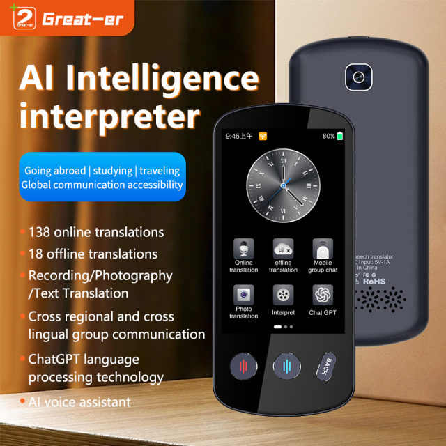 P60 ai translation Portable Intelligent Magn Etic Language Translation Device Instantly Translates Online