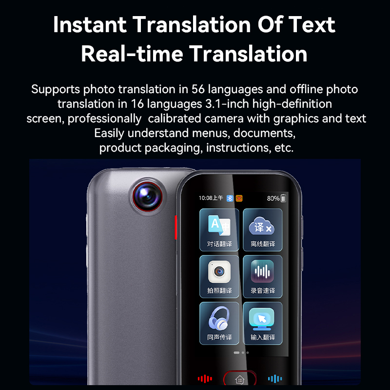 M30 ai Translator Machine Translation Device Electronic Voice Translator Supports Offline Translation