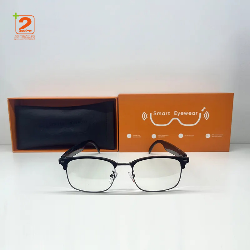 YJ005 Fashion Smart Bluetooth Glasses Touch Operation BT Call Voice Assistant Earphone Sunglasses AI Translation e13 Smart Glasses