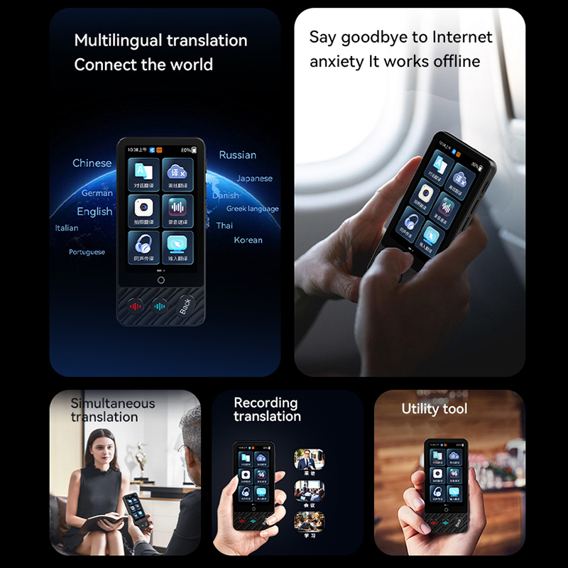 M50 ai Translator Machine Translation Device Electronic Voice Translator Supports Offline Translation