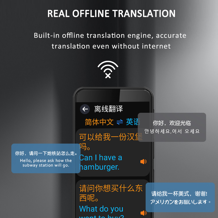 F13 ai translation Portable Intelligent Magn Etic Language Translation Device Instantly Translates Online