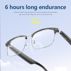 YJ005 Fashion Smart Bluetooth Glasses Touch Operation BT Call Voice Assistant Earphone Sunglasses AI Translation e13 Smart Glasses