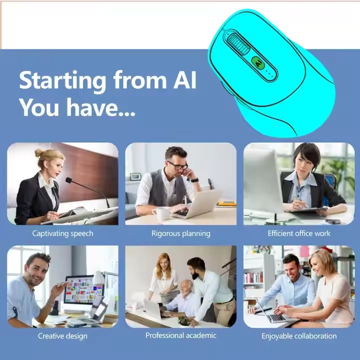 AI mouse Translator Machine Translation Device Electronic Voice Translator Supports Offline Translation