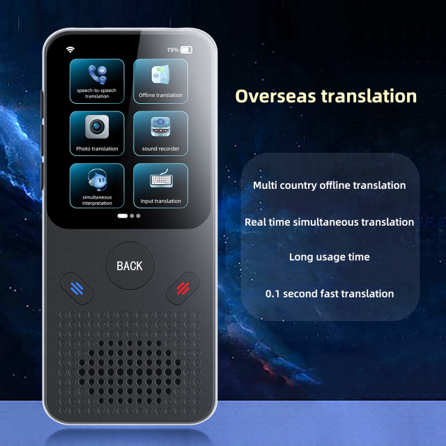 Y17 ai Translator Machine Translation Device Electronic Voice Translator Supports Offline Translation