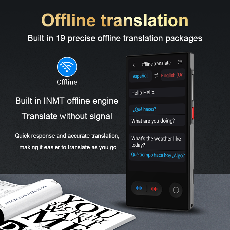 S35 ai translation Portable Intelligent Magn Etic Language Translation Device Instantly Translates Online