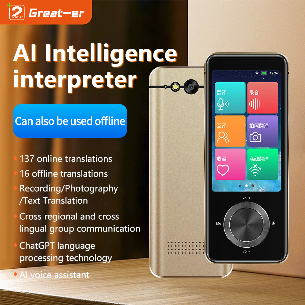 M9 ai Translator Machine Portable 138 Language Translation Device Electronic Voice Translator Supports Offline Translation