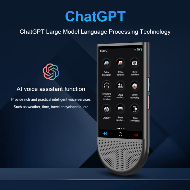 S15 ai translation Portable Intelligent Magn Etic Language Translation Device Instantly Translates Online