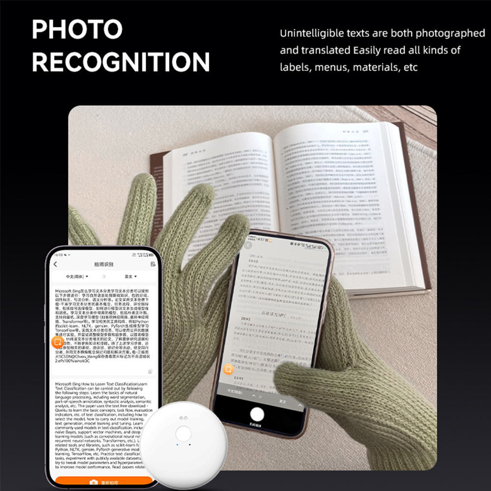 AI 102 ai Translator Machine Translation Device Electronic Voice Translator Supports Offline Translation