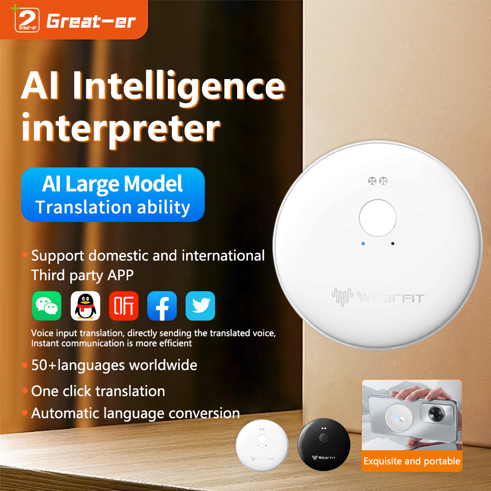AI 102 ai Translator Machine Translation Device Electronic Voice Translator Supports Offline Translation
