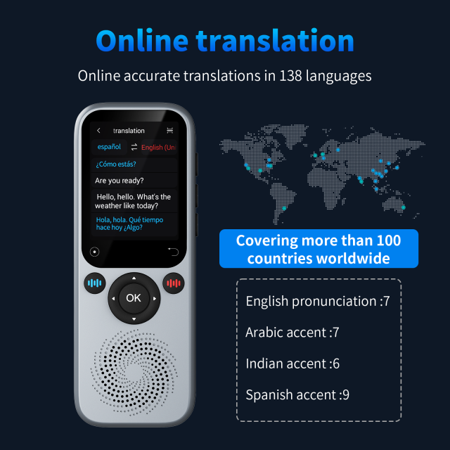 S20 ai translation Portable Intelligent Magn Etic Language Translation Device Instantly Translates Online