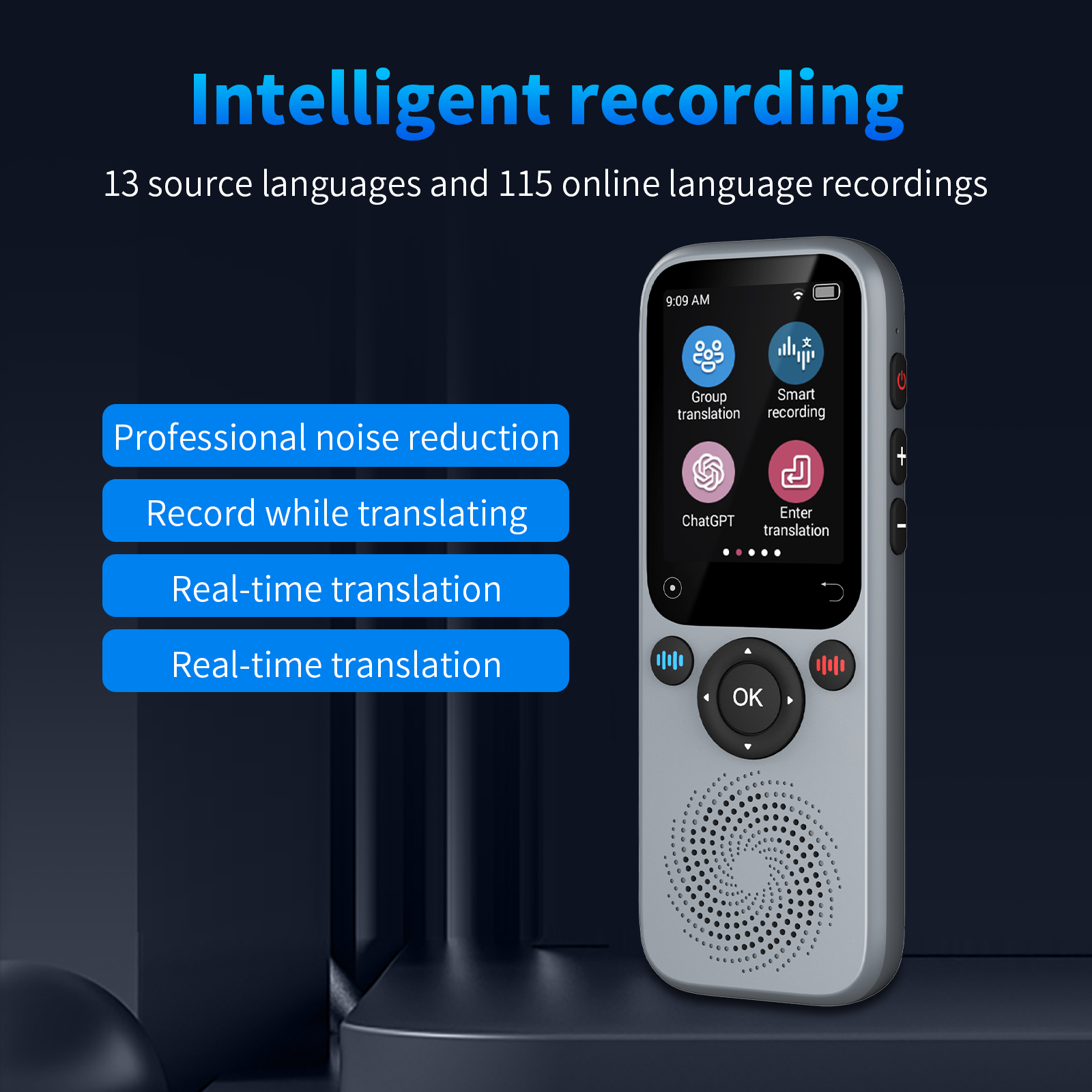 S20 ai translation Portable Intelligent Magn Etic Language Translation Device Instantly Translates Online