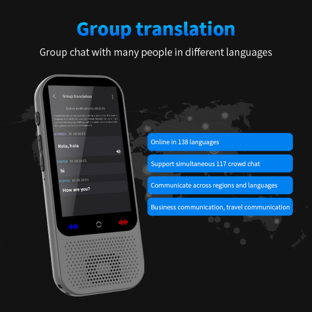 S80PRO ai translation Portable Intelligent Magn Etic Language Translation Device Instantly Translates Online
