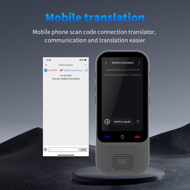 S80PRO ai translation Portable Intelligent Magn Etic Language Translation Device Instantly Translates Online